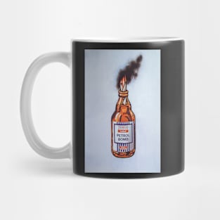 Banksy Petrol Bomb Art Mug